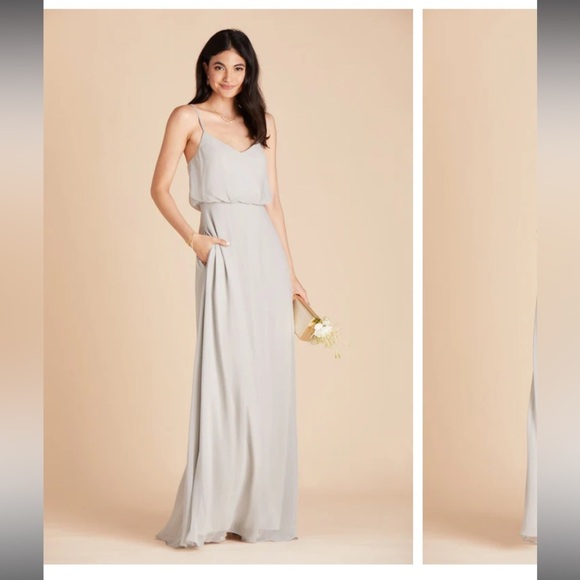 GWENNIE DRESS - DOVE GRAY BIRDIE GREY XS - Picture 3 of 10